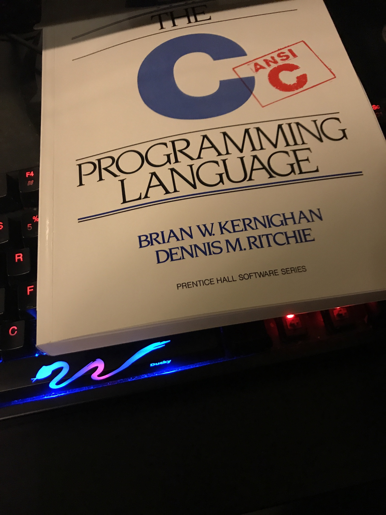 K&R C Programming Language on a keyboard